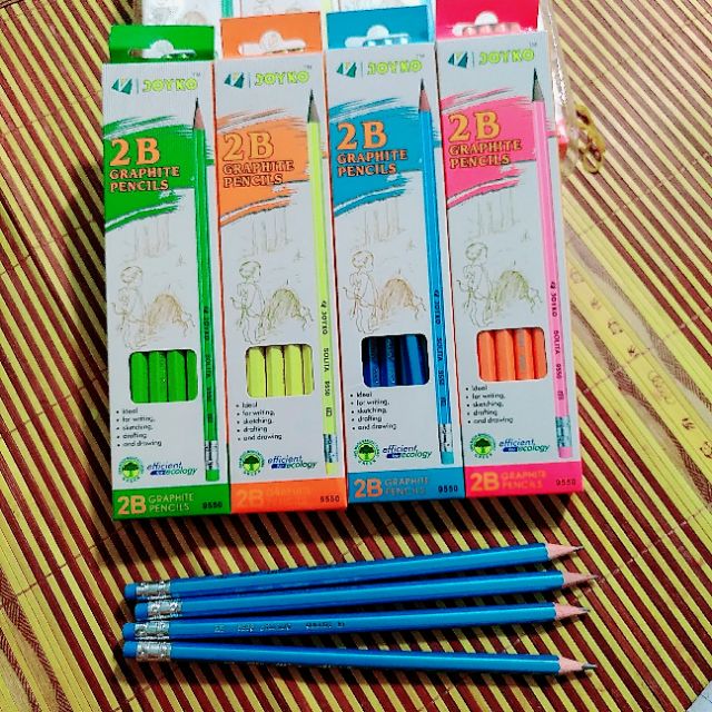 12 cây bút chì 2B joyko, viết chì 2B