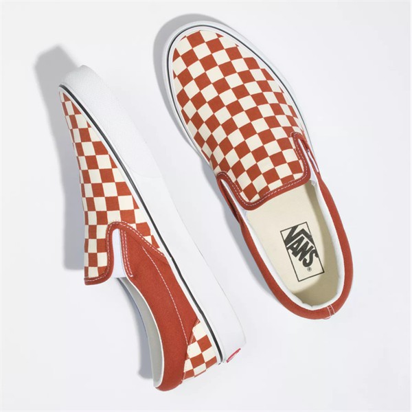(Giày Chính Hãng) Vans Slip On Checkerboard Picante / True White | BigBuy360 - bigbuy360.vn