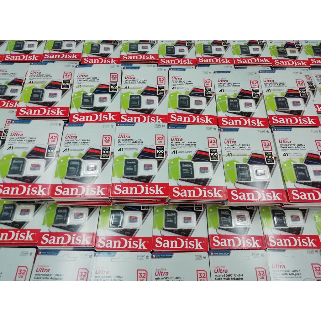 [CH] Thẻ Nhớ 32GB/ 64GB / 128Gb SanDisk DSS Netac Cao cấp mới 100% bảo hành lâu dài (giao ngẫu nhiên) VNET-TNH01