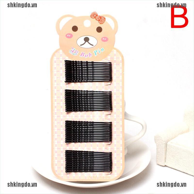 Bộ 40 kẹp tóc màu đen xinh xắn cho nữ