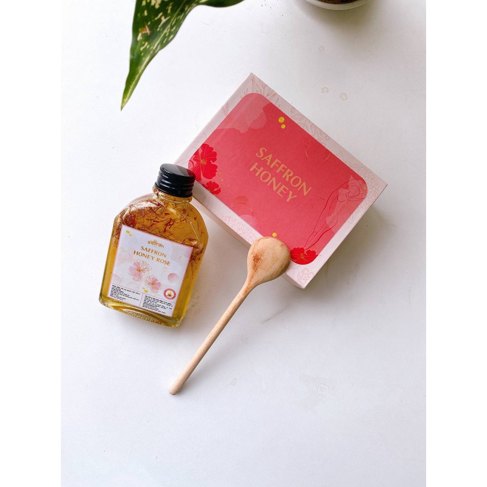 Set quà Saffron ngâm mật ong 130gr thương hiệu Saffron Việt Nam