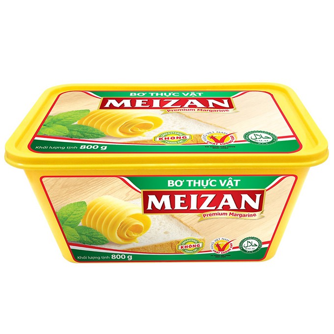 [Mã 159FMCGSALE giảm 8% đơn 500K] Bơ Thực Vật Meizan 800g Làm Bắp Rang Bơ Ngon Tại Nhà Như Rạp Chiếu Phim