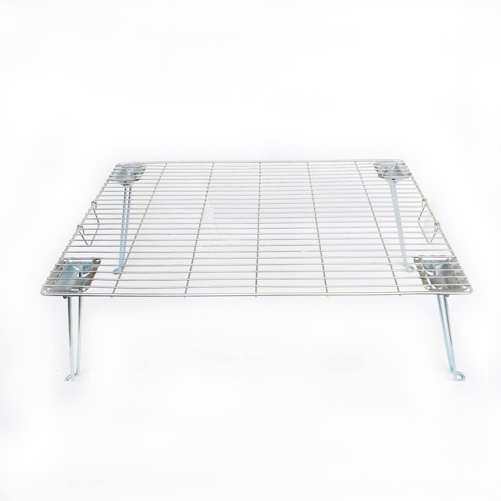 Vỉ nướng xếp gọn inox kiêm bàn dã ngoại