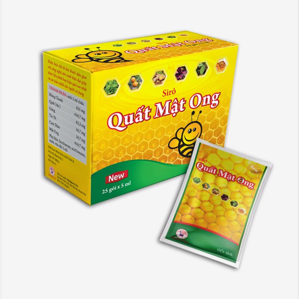 Siro ho Quất Mật Ong – Hỗ trợ bổ phế, giảm ho do lạnh, viêm họng, viêm phế quản