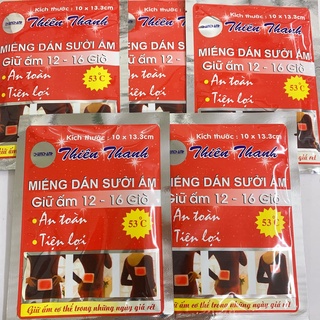 Miếng dán nhiệt Thiên Thanh chườm nóng sưởi ấm mùa đông