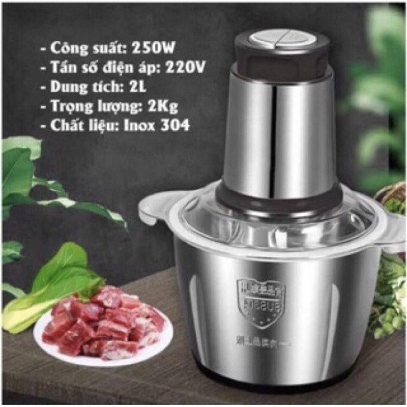 máy say thịt đa năng dung tích 2lít  . công suất 250w cực khỏe - say thịt say cá - say củ quả - cối inox cực bền