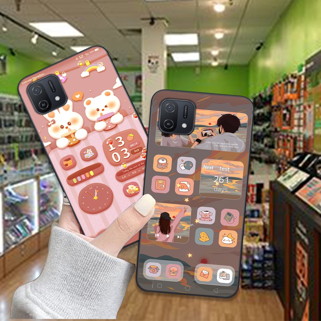 Ốp Oppo A16 / A16K bộ hình gấu , thỏ hồng cute dễ thương giá rẻ siêu bền
