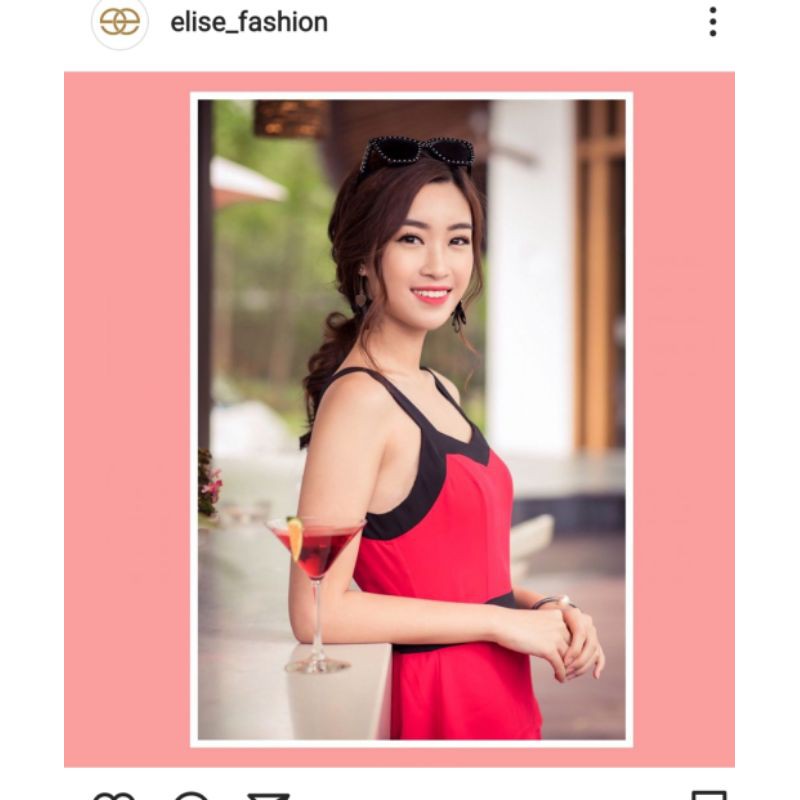 Đầm hồng Elise hoa hậu Mỹ Linh Sz S