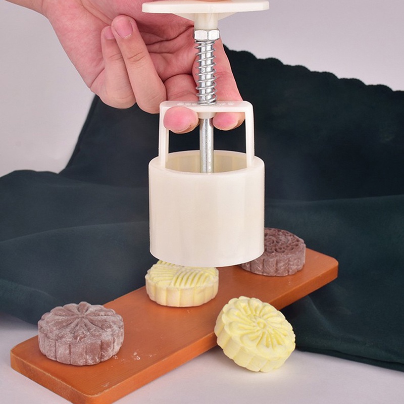 Bộ 6 Khuôn Bánh Trung Thu + 1 Mẫu In Tiện Dụng