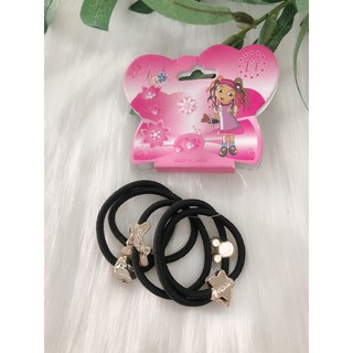 set 6 thun cột tóc trơn dễ xài, chất mịn và dai, độ co giãn tốt.