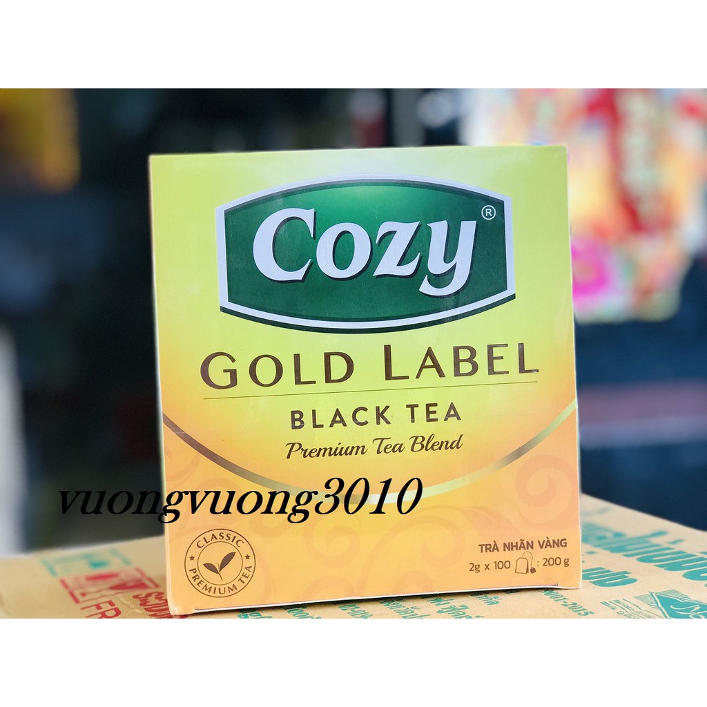 Trà Đen túi lọc Cozy Gold Label ( Black Tea) hộp 200g