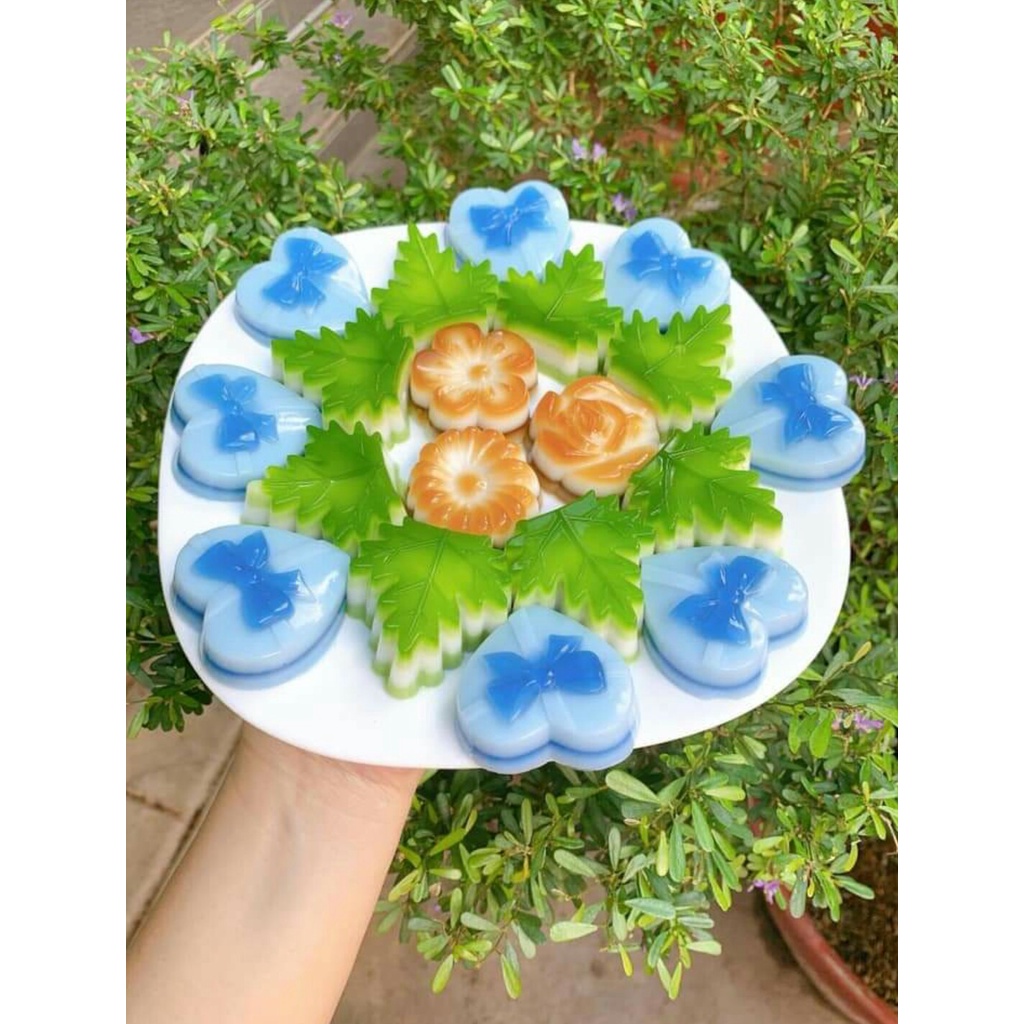 Khuôn thạch rau câu, bánh da lợn, làm đá nhiều mẫu (kèm ảnh thật)