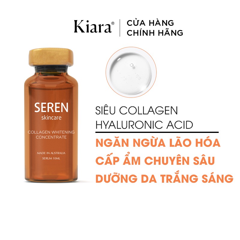 Serum dưỡng da căng bóng Seren Collagen Whitening Concentrate Úc 10ml
