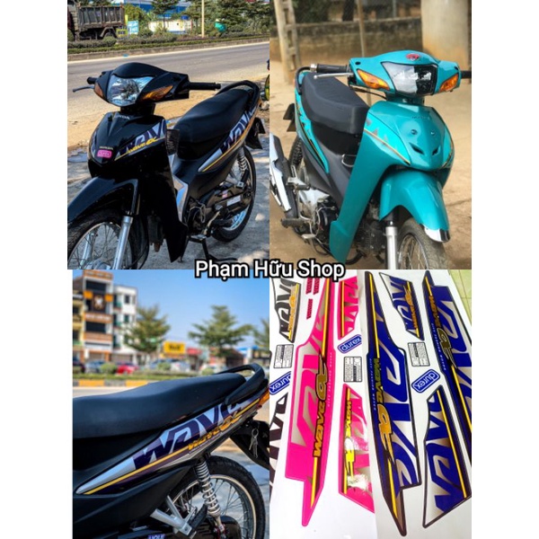 Tem rời Siêu Hot cho Wave 50cc ,A100, A110 mẫu 2010 Tem 3 lớp