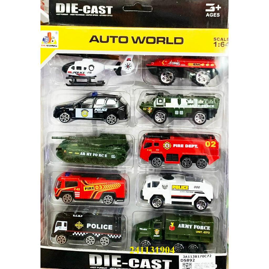 Vỉ xe cứu hỏa bằng sắt xe cảnh sát quân sự