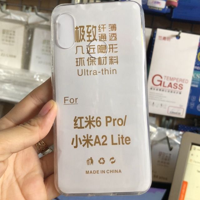 Ốp lưng dẻo xiaomi mi 6 pro / mi A2 lite ( trong suốt)
