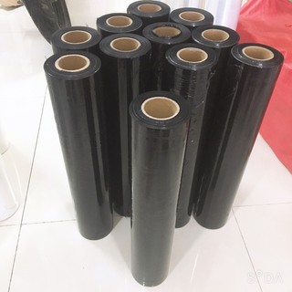 Màng PE,màng chít 2.2kg màu đen, khổ 50cm lõi giấy 300gram