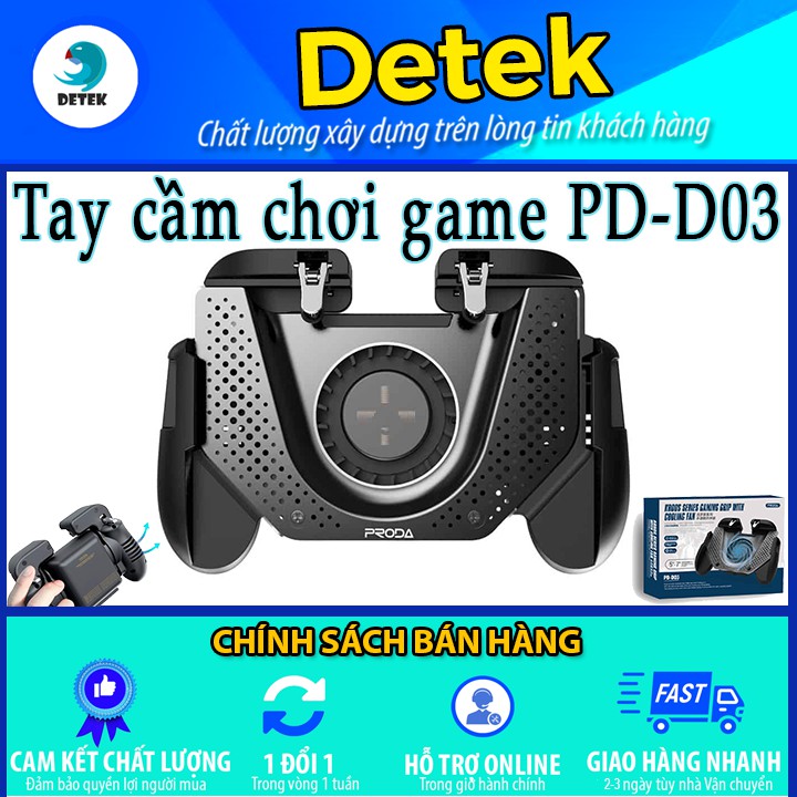 Tay cầm chơi game tích hợp quạt tản nhiệt Proda Kroos PD-D03