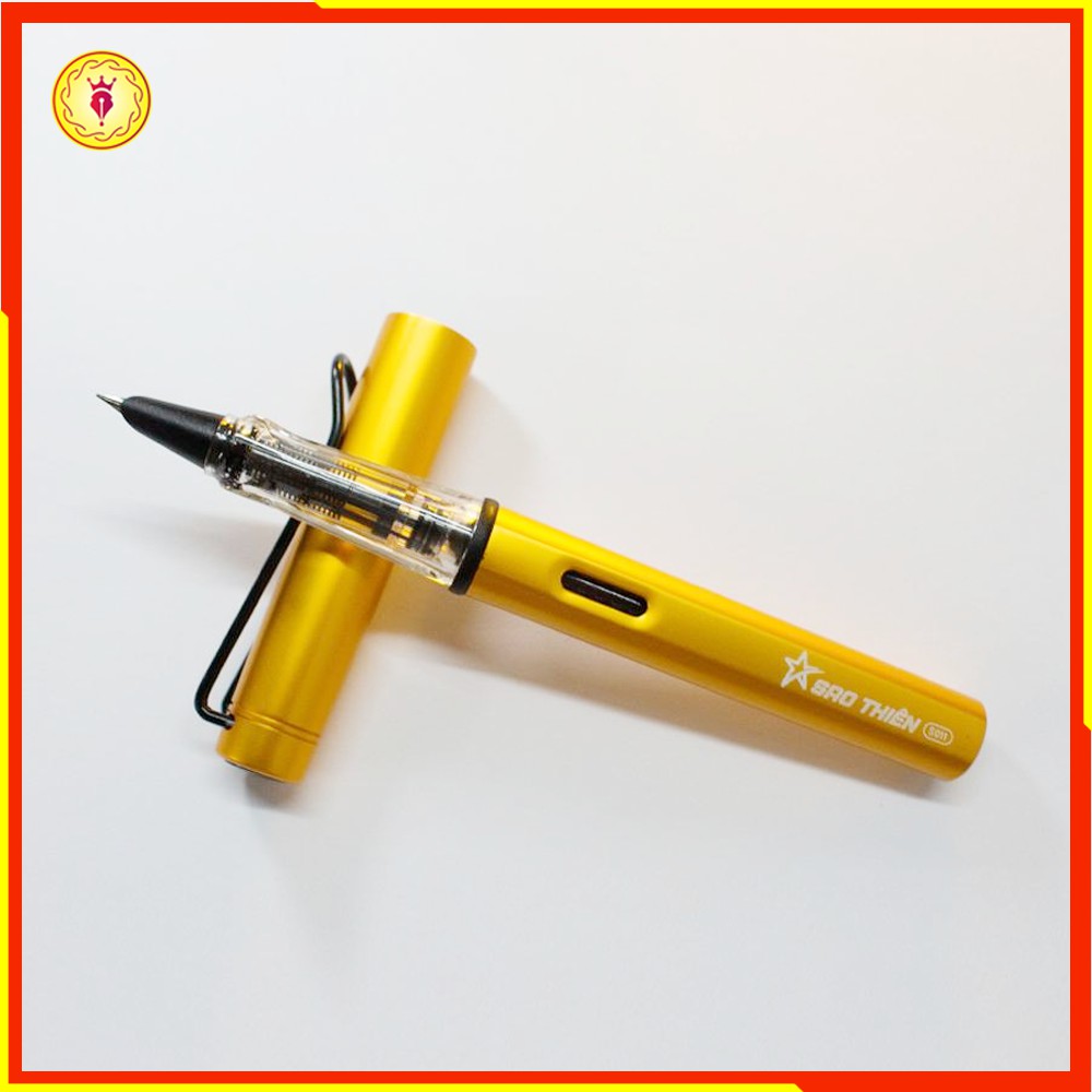 Bút mực Sao Thiên S011 Kim Tinh Lá Tre Tự Tạo Thanh Đậm Nét Nhỏ