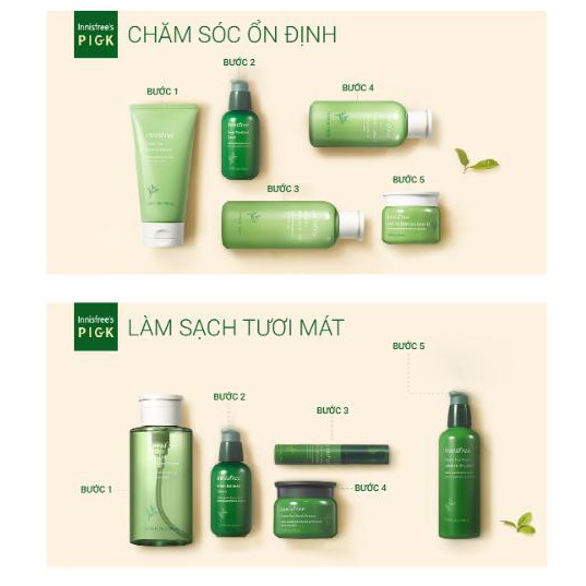 Kem dưỡng ẩm từ trà xanh đảo Jeju Innisfree Green Tea Balancing Cream EX 50ml - NEW