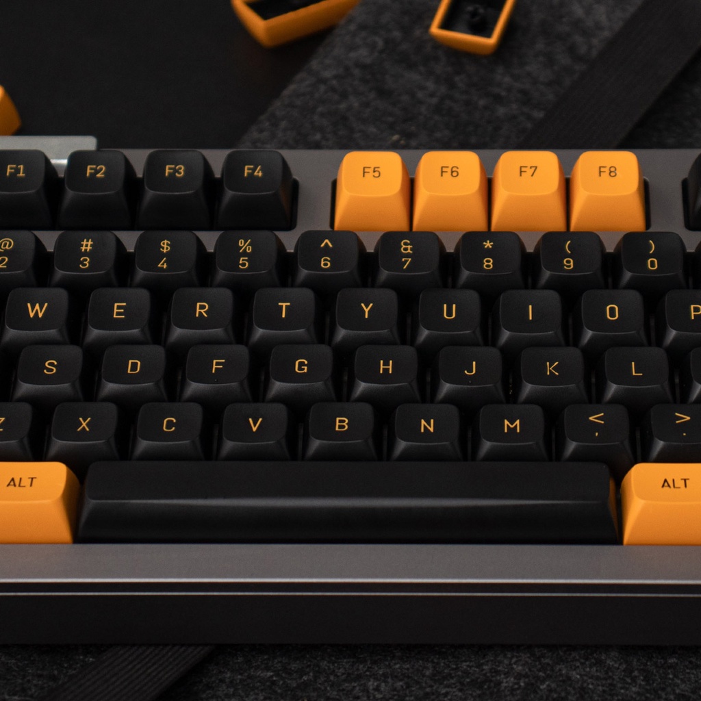 Nút Bàn Phím Cơ Màu Vàng Và Đen 150Keys Cho Bàn Phím Cơ GMMK Pro/RK61