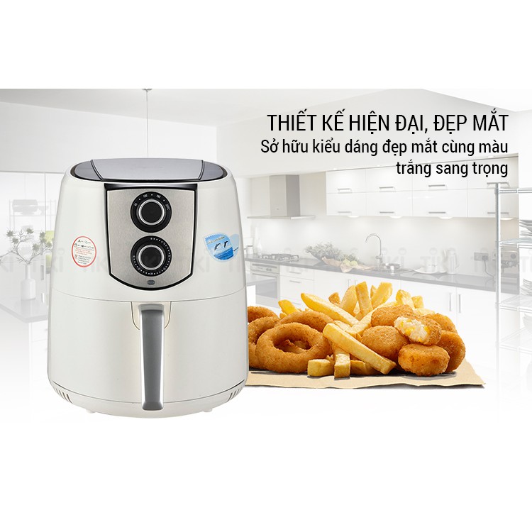 Nồi chiên không dầu PERFECT GLA-768  5L và  PERFECT GLA 609 4L công suất 1400W  bảo hành 12 tháng AN_ANMART