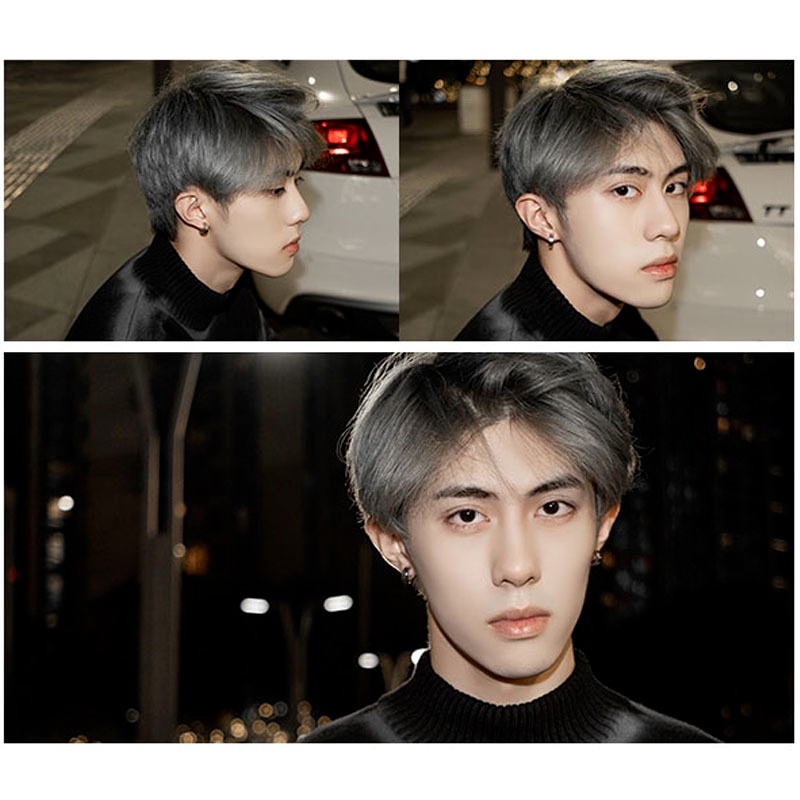 Khuyên tai Ahellogirl thép titan không cần xỏ lỗ phong cách Hàn Quốc cá tính thời trang unisex