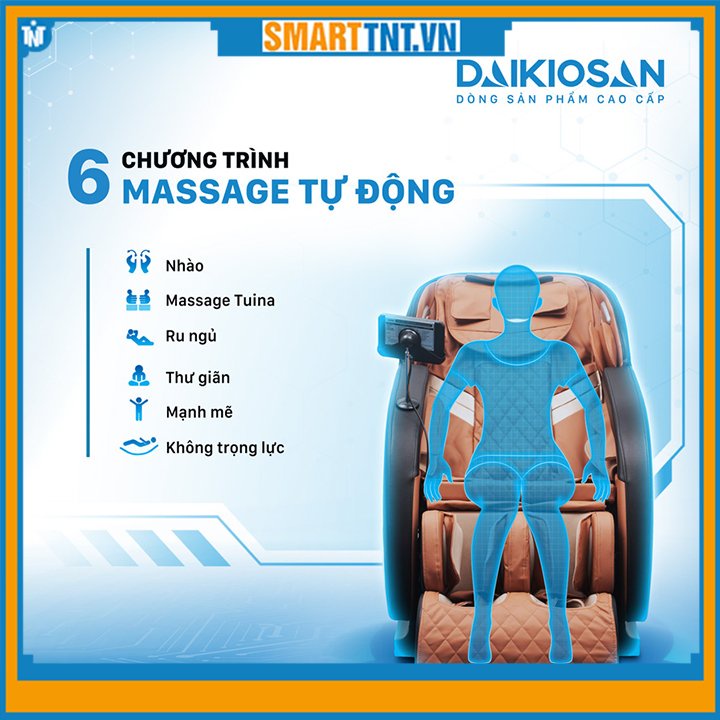 Ghế Massage cao cấp hàng chính hãng Daikiosan DVGM-0001D cao cấp