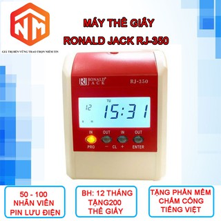 Máy chấm công thẻ giấy Ronald Jack RJ-350 - Máy Chấm Công - Nhật Minh