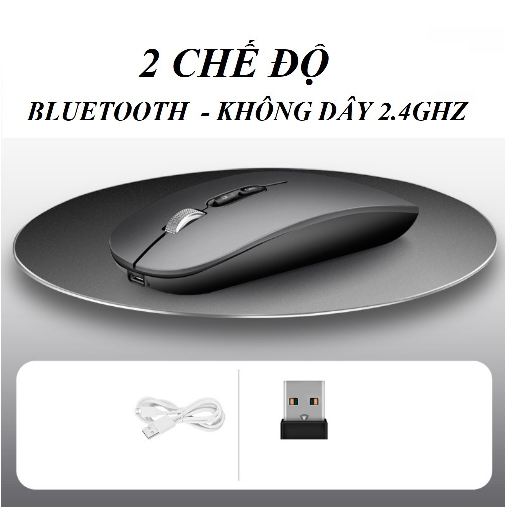 [Mã ELFLASH1 hoàn 10K xu đơn 20K] Chuột không dây kiêm chuột Bluetooth 2 chế độ M103, PIN SẠC 1600 dpi (mã M103) | BigBuy360 - bigbuy360.vn