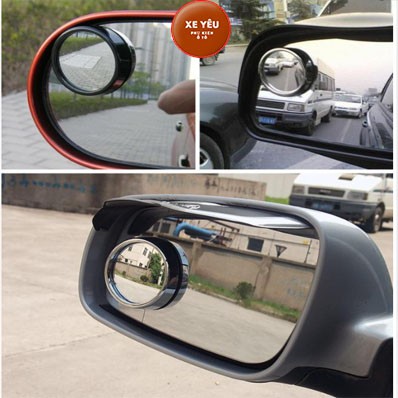 Gương Cầu Lồi Ô Tô⚡️𝑭𝑹𝑬𝑬𝑺𝑯𝑰𝑷⚡️Gương chiếu hậu chống điểm mù có thể xoay 360 độ cho xe hơi chất lượng cao