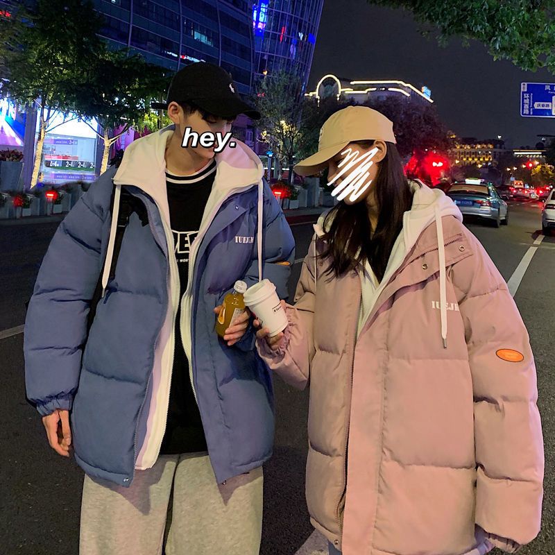 Áo khoác phao dày 2lớp giả Hoodie bên trong siêu ấm 2022