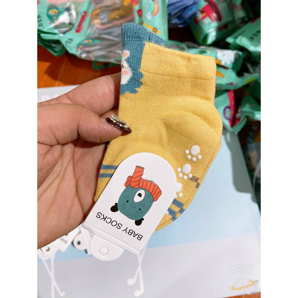 TẤT GẤU TRẺ EM CHỐNG TRƯỢT BABY SOCKS 0-1 TUỔI