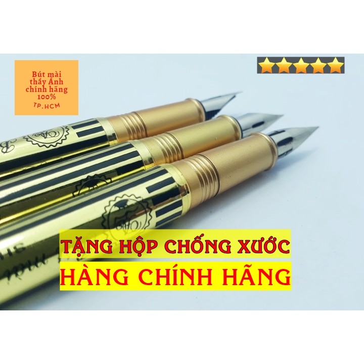 Bút mài thầy Ánh SH024 plus ngòi lá tre tự động thanh đậm viết chữ sáng tạo calligrahy