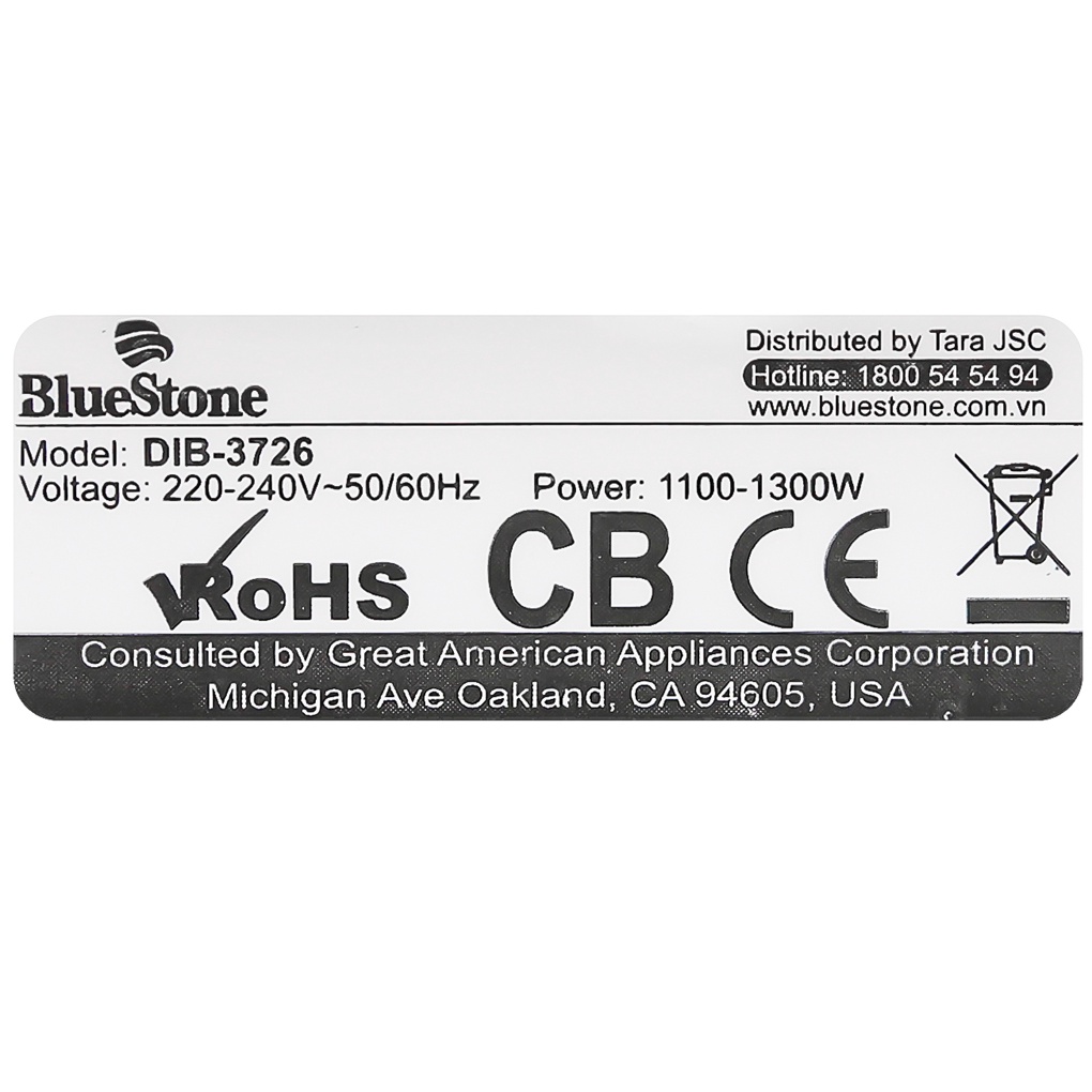 Bàn ủi khô Bluestone DIB-3726