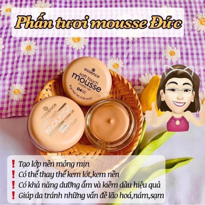 Phấn tươi Essence Mousse Soft Touch Mousse 16g - Nội địa Đức