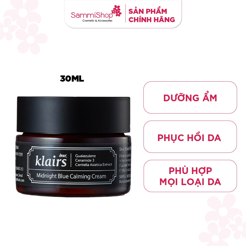 Kem dưỡng Klairs Midnight Blue Calming Cream