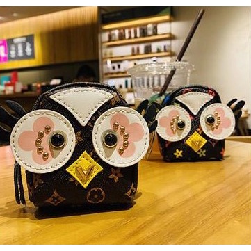 Ví mini móc khóa đựng tiền chìa khóa cute hình chú cú mắt to dễ thương thời trang mới 2023 VMN0001- Hana Bags