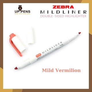 Bút highlight hai đầu Zebra Mildliner Double-Side Highlighter – Màu đỏ cam (Mild Vermilion)