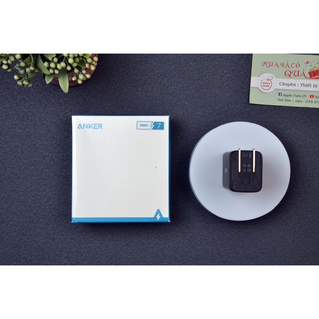 Củ Sạc Anker A2667 A9521 PowerPort II 65W GaN 3 Cổng,