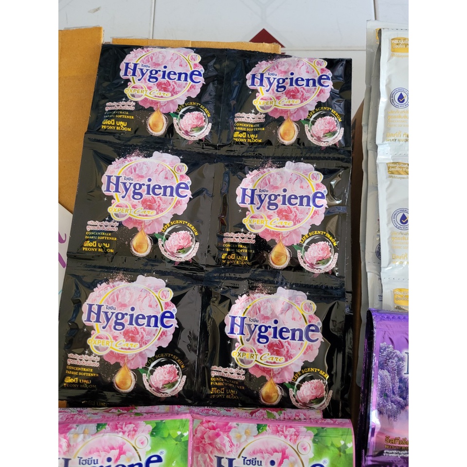 Nước Xả Vải Hygiene Thái Lan Đậm Đặc Siêu Thơm Dây 12 Gói