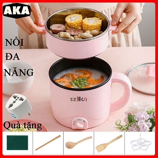 ( SLN 9 ) ( SLN 8 ) Nồi lẩu mini điện đa năng chống dính - Nồi đa năng mini được dùng để Trưng – Hấp - Chiên – Xào – Nấu