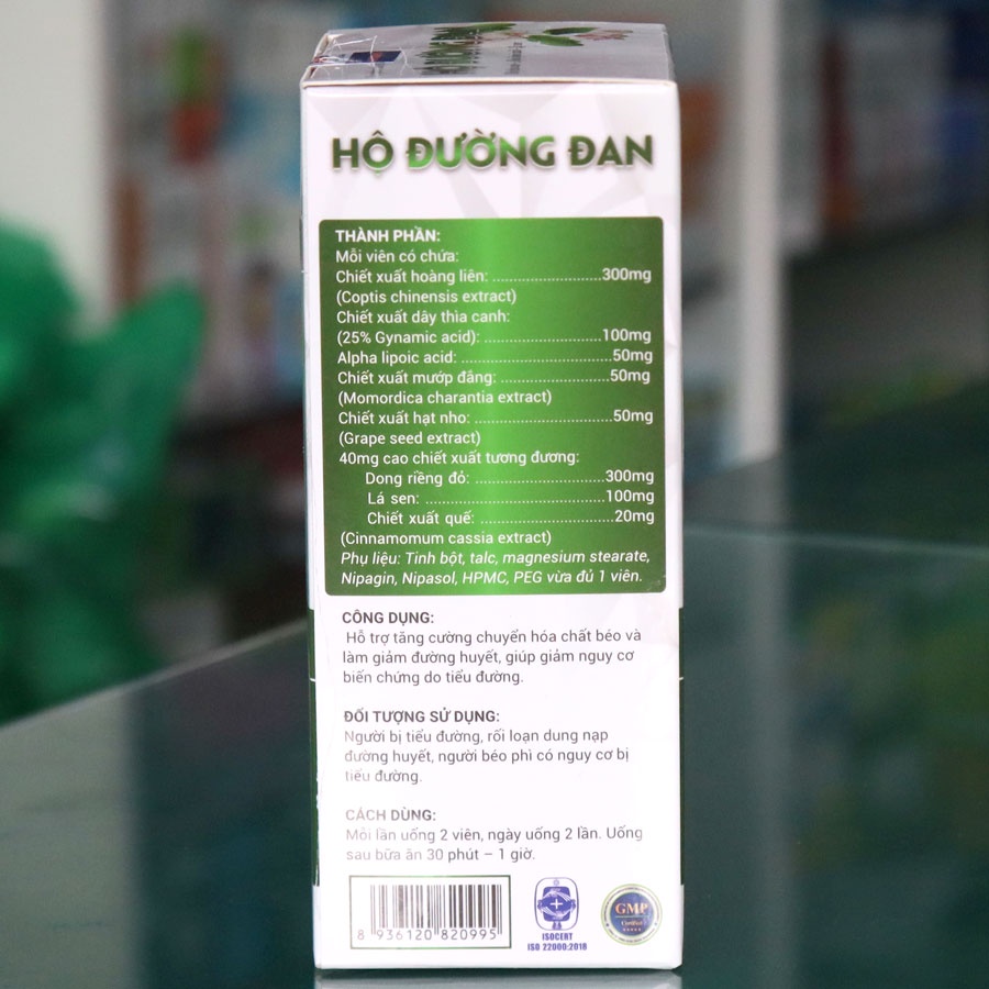 Hộ Đường Đan – Hỗ trợ tăng cường chuyển hóa chất béo, làm giảm đường huyết (hộp 30 viên)