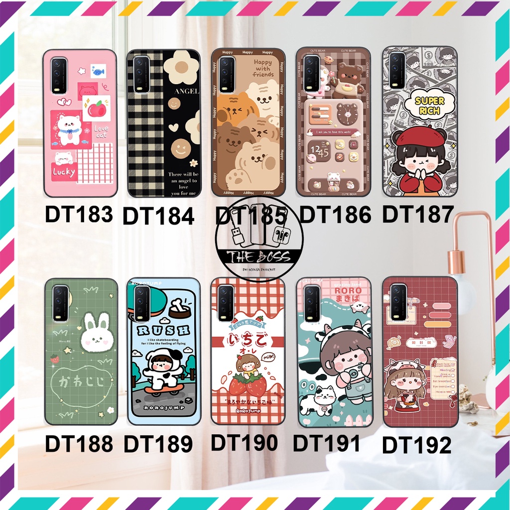 Ốp lưng Vívo Y12S 2021 / Y20 in hình GẤU , THỎ đáng yêu - cute - THE BOSS SHOP