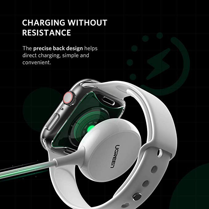 Ốp bảo vệ đồng hồ thông minh bằng TPU trong suốt dành cho Apple Watch Series 7 6 SE 5 4 45mm 41mm 40mm 44mm