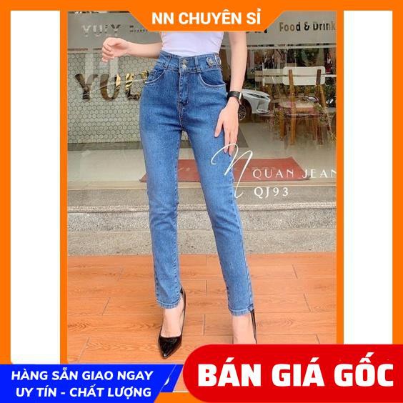 QUẦN JEAN DÀI LƯNG KIỂU CỰC XINH QJ93⚡100% ẢNH THẬT⚡ JEAN TRƠN BASIC