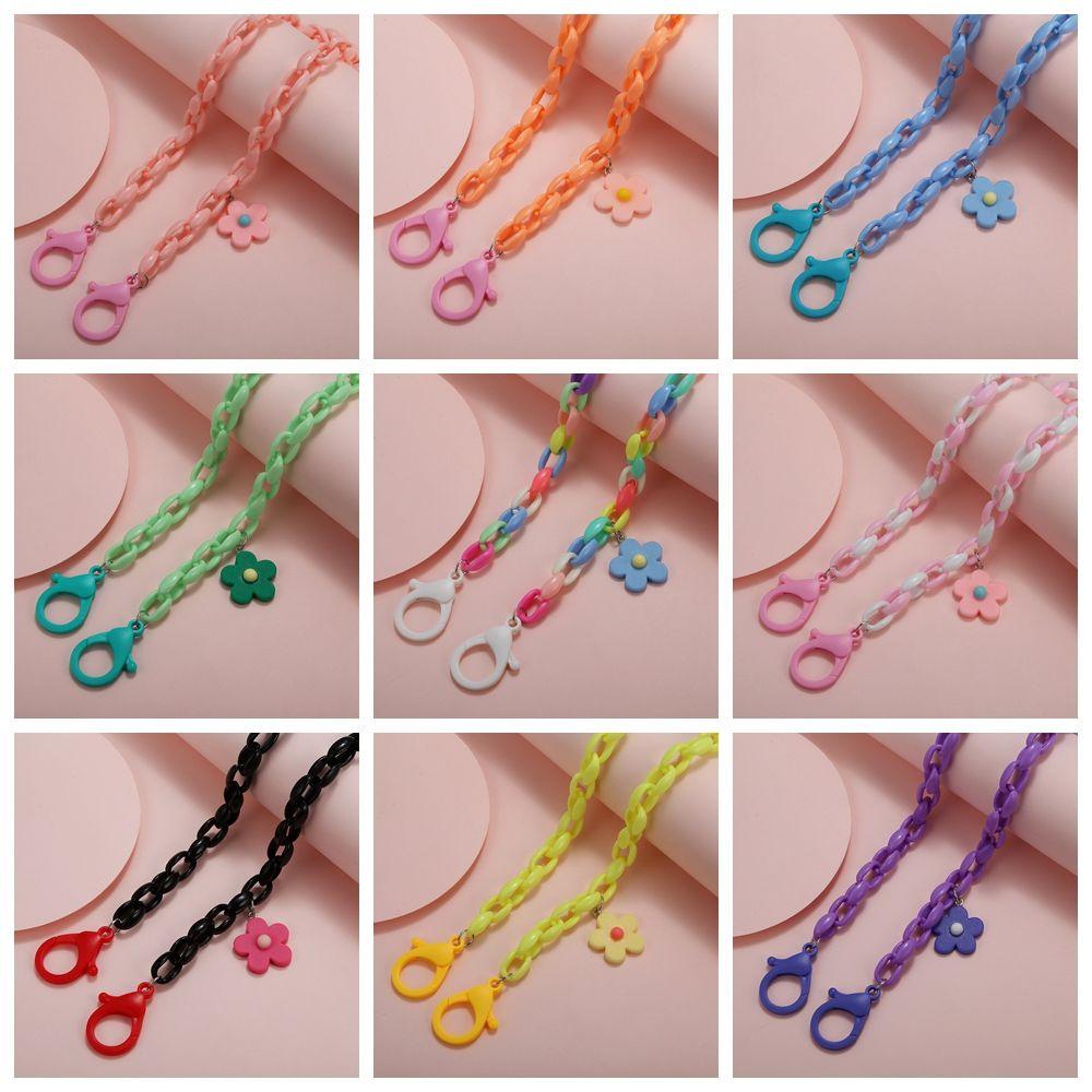 Dây Đeo Mắt Kính Bằng Acrylic Họa Tiết Hoạt Hình Dễ Thương