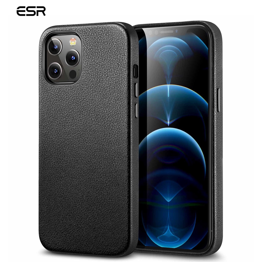 Ốp điện thoại ESR da hỗ trợ sạc nam châm không dây thích hợp cho iPhone 12 Mini/ 12 Pro Max