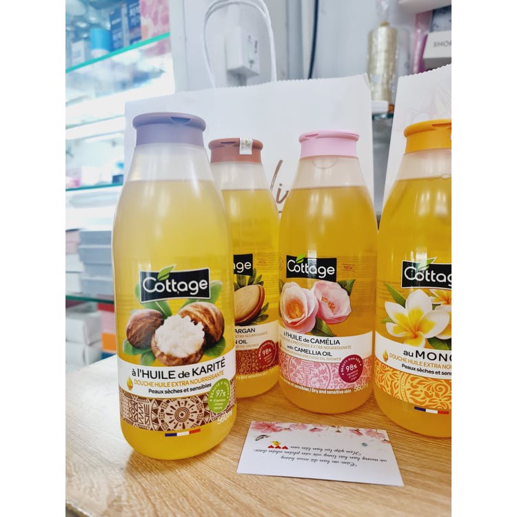 Sữa tắm Cottage thành phần lành tính, hương thơm dễ chịu, giữ ẩm làm mềm da 560ml