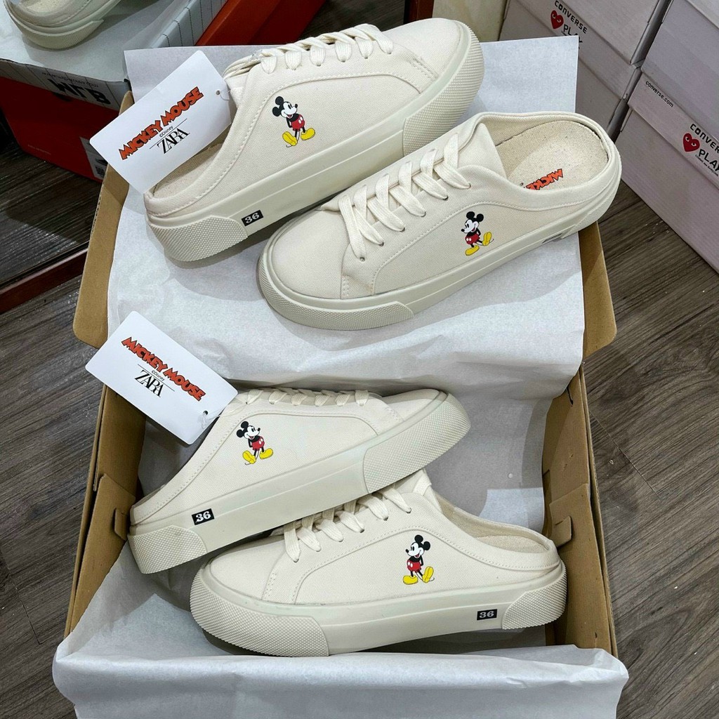 Sục Mickey , Giày Thể Thao và Sneaker Sục Mickey nữ, sục Micky ( Full box bill - hỗ trợ đổi trả )